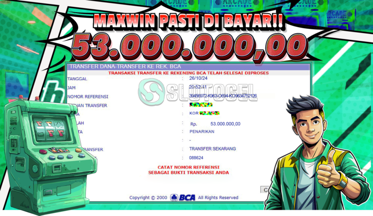 Bukti JP SLOT SLOTOGEL 26 Oktober 2024 Rp 53.000.000,- LUNAS