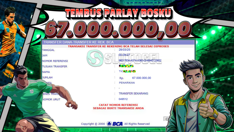 Bukti JP SPORTBOOK SLOTOGEL 28 MARET 2025 Rp 67.000.000,- LUNAS