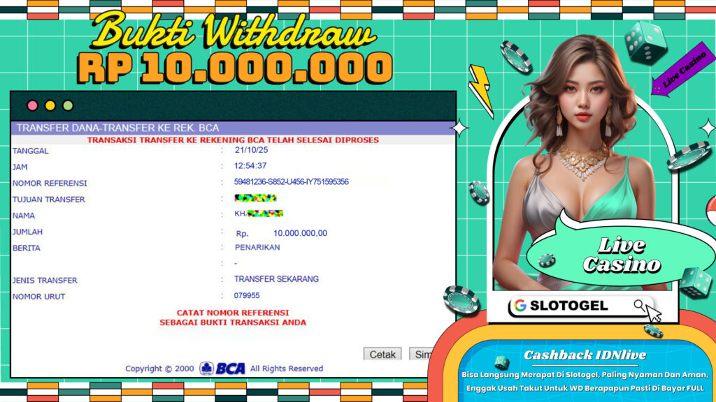 bukti jp slotogel